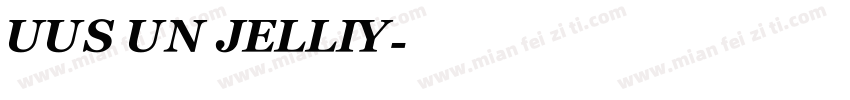 UUS UN JELLIY字体转换